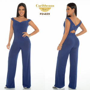 Ref. 003 -P24839 Enterizo sin Mangas con Hombros descubiertos y Diseño Hermoso en la Espalda - Ropa Colombiana