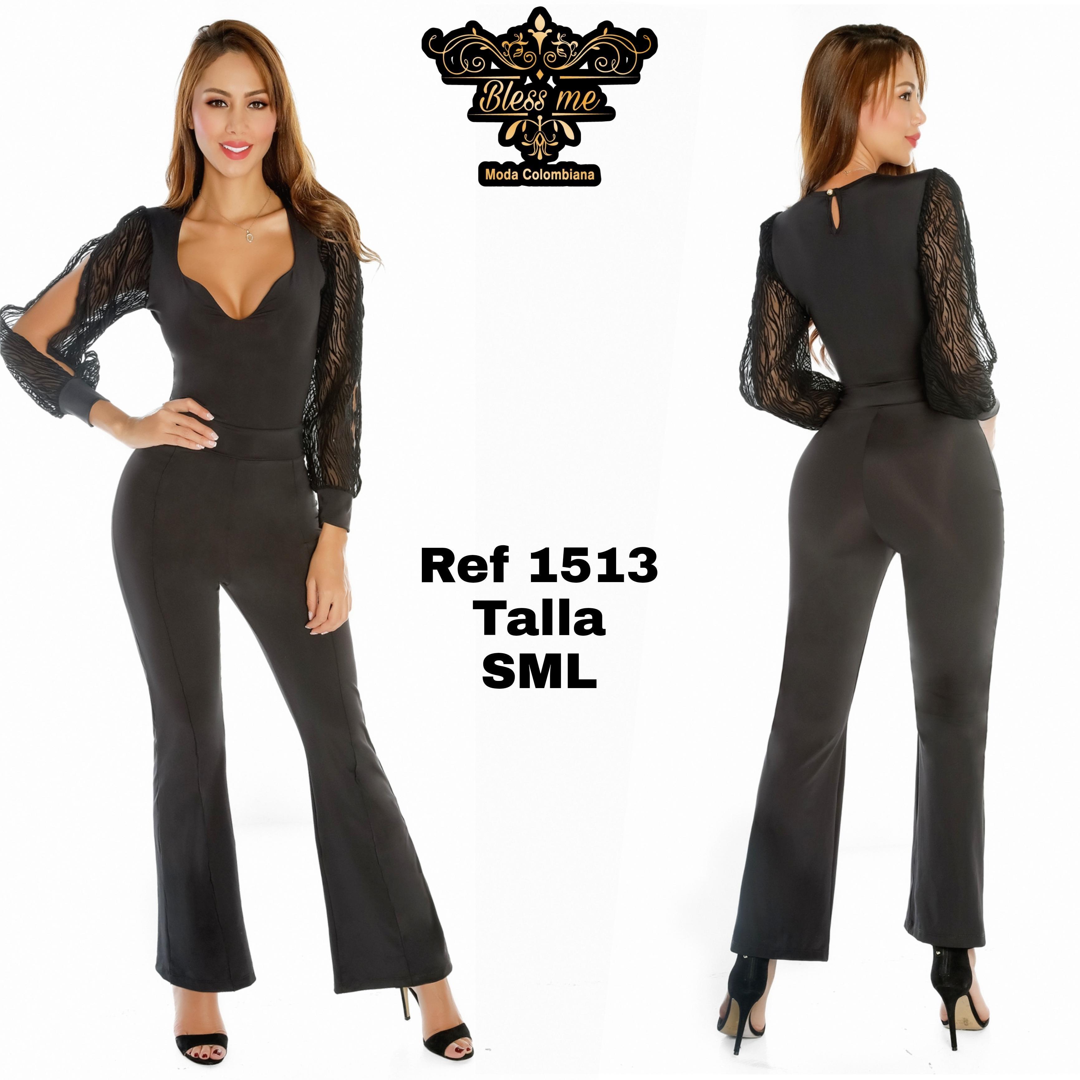 Ref. 058 -BM1513 Enterizo Mangas Largas estilo Boutique - Ropa Colombiana