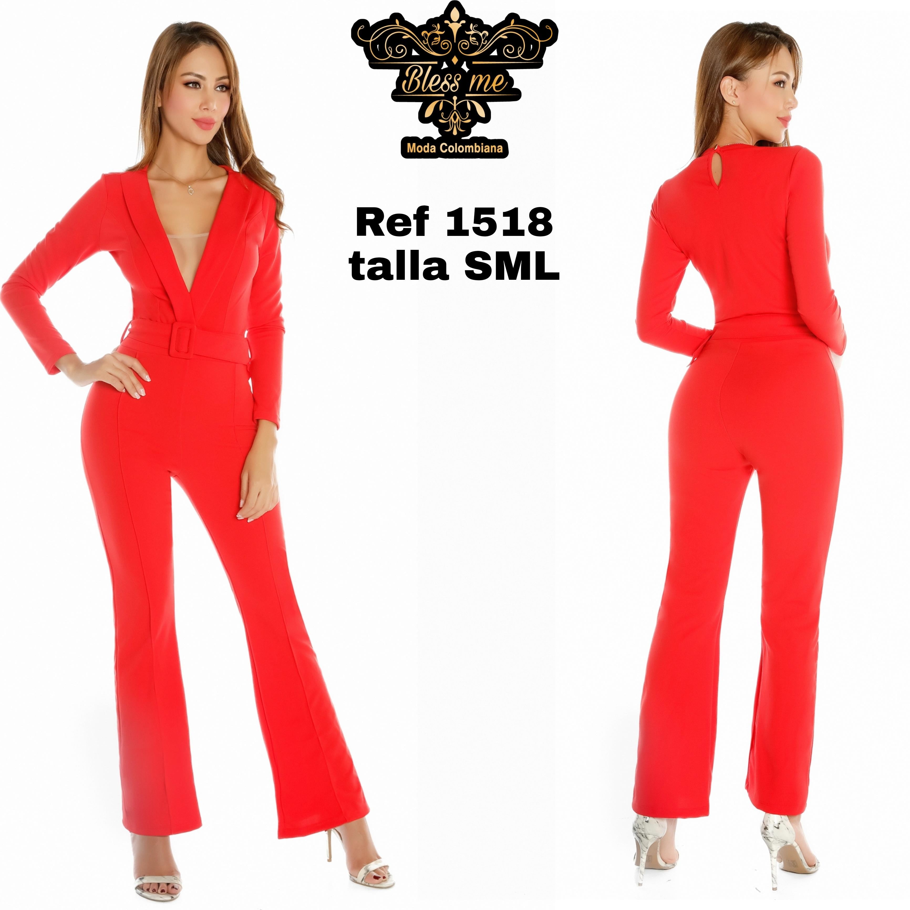 Ref. 058 -BM1518 Enterizo sexy con escote colombiano - Ropa Colombiana