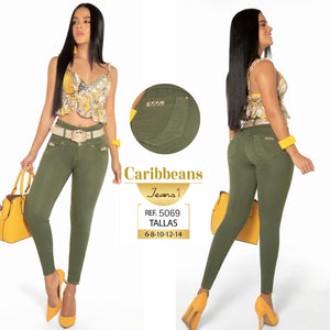 Ref. 041 -CB5069 Pantalón Vaquero Push Up para Dama - Ropa Colombiana