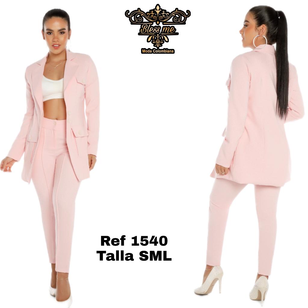 Ref. 058 -BM1540 Conjunto chaqueta y pantalon con estilo americano de moda - Ropa Colombiana