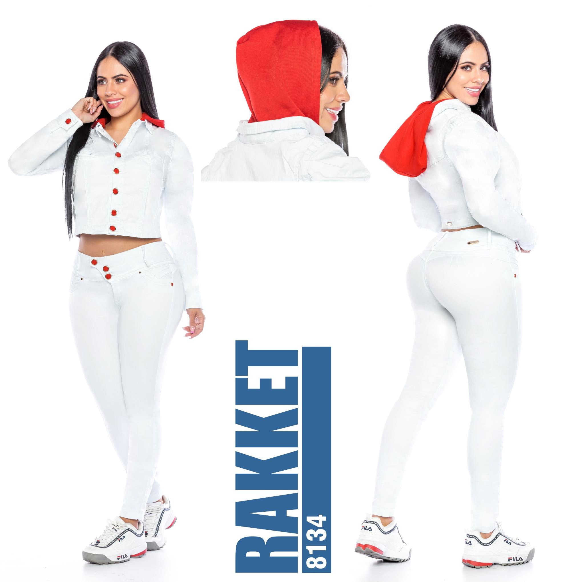 Ref. 006 -8134 Conjunto Rakket Colombiano Push Up y Chaqueta Vaquera - Ropa Colombiana