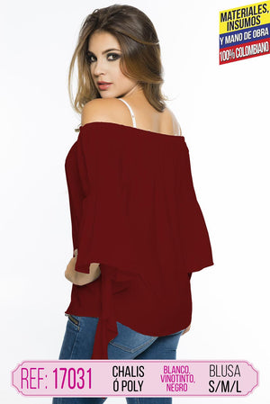 Ref. 004 -17031 BLUSA COLOMBIANA DAMA - Ropa Colombiana