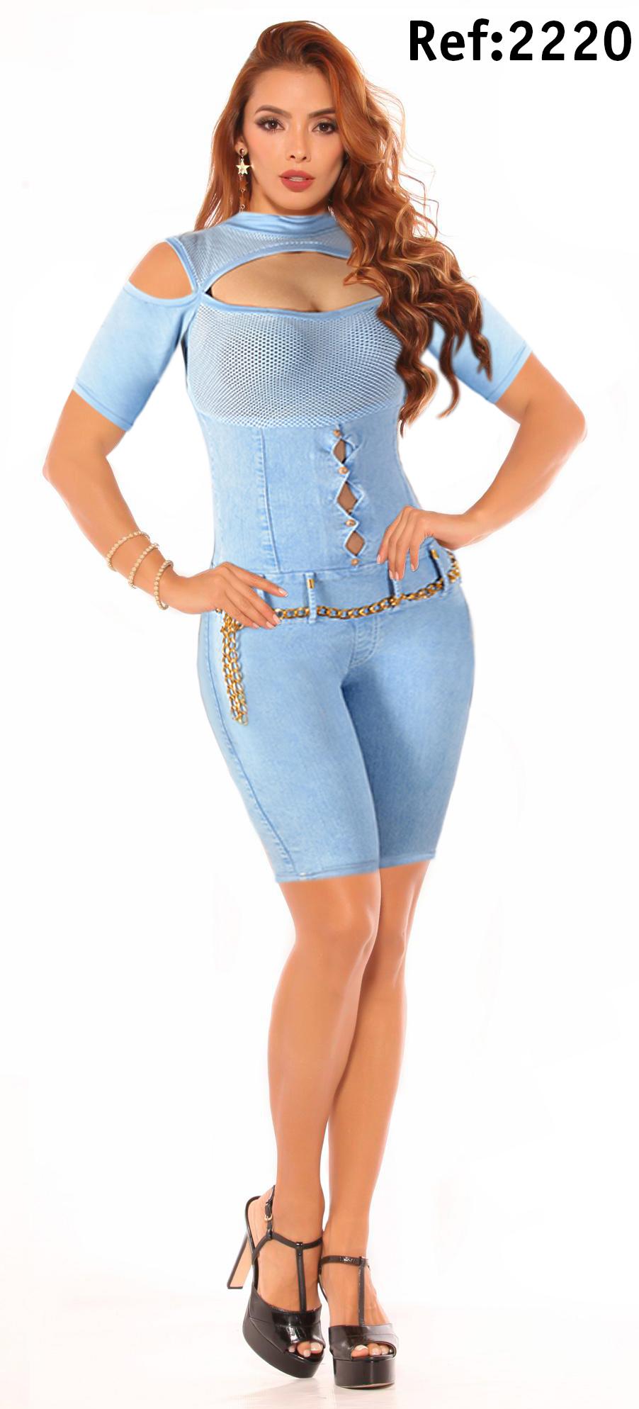 Ref. 007 -2220C Enterizo Capri - Ropa Colombiana