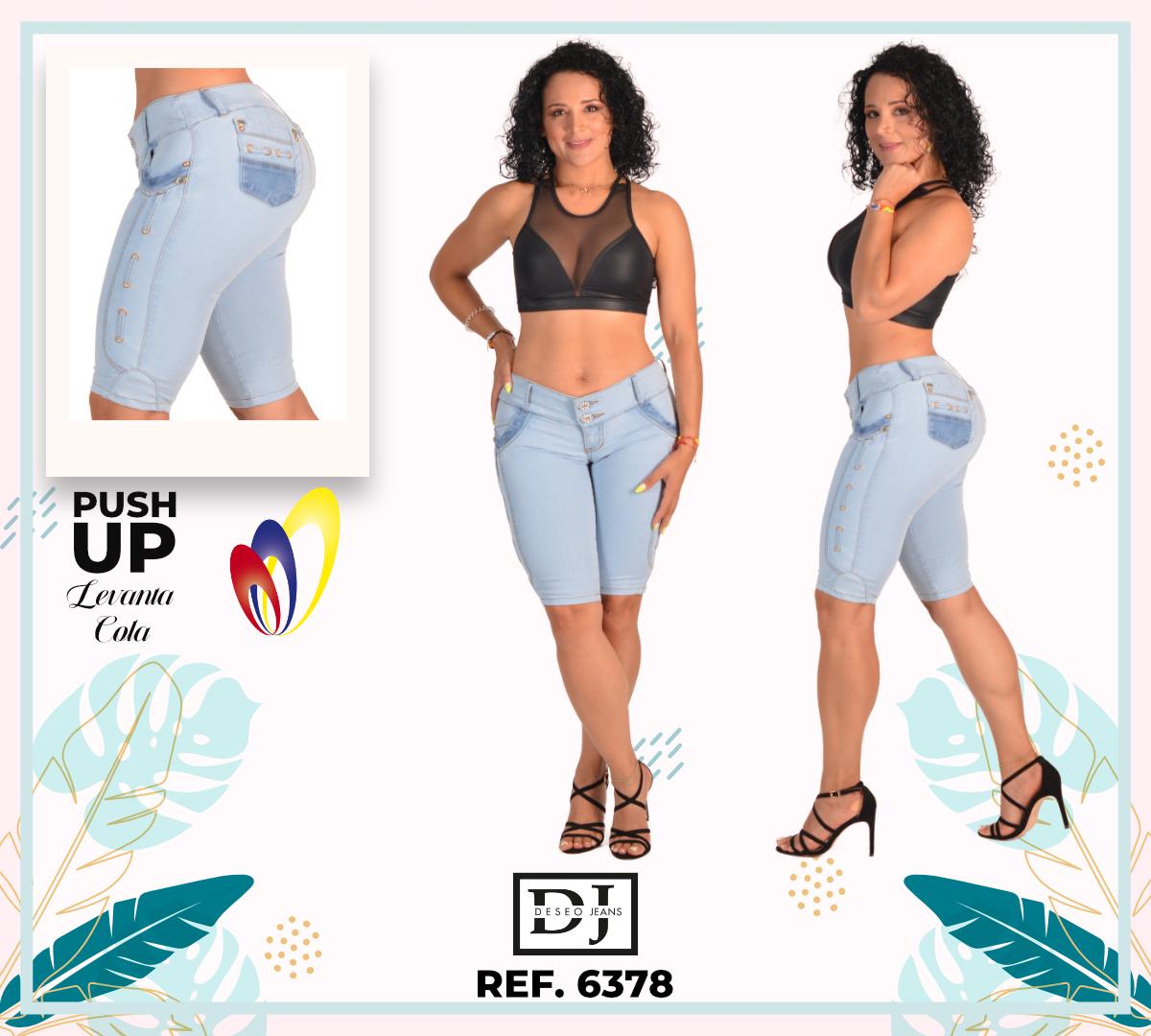 Ref. 006 -6378 CAPRI COLOMBIANO CON BOLSILLOS - Ropa Colombiana