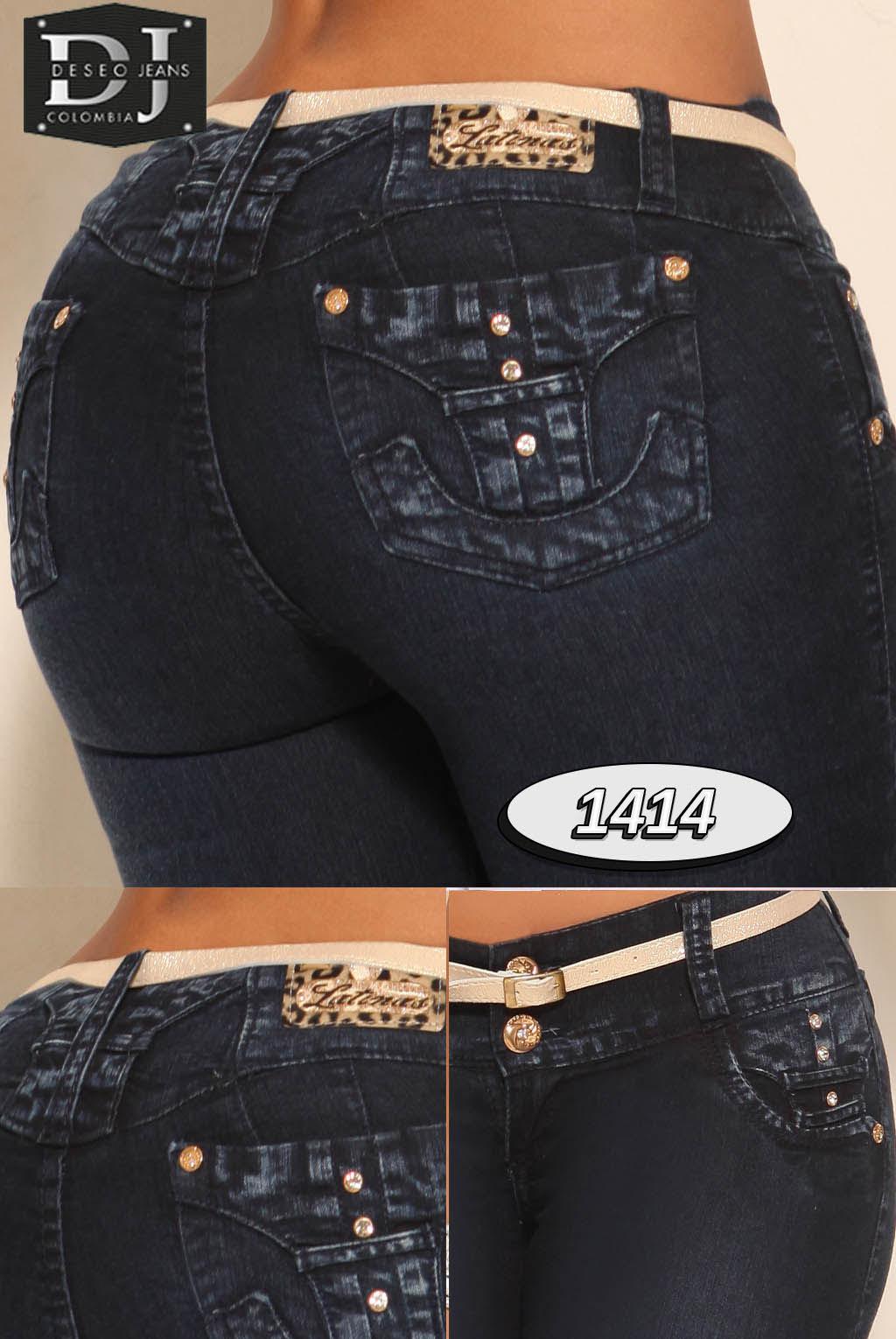 Ref. 006 -1414 Jean Levanta cola Colombiano - Ropa Colombiana