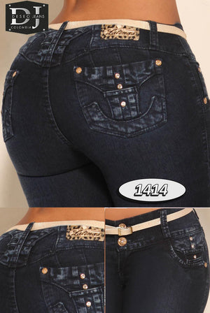 Ref. 006 -1414 Jean Levanta cola Colombiano - Ropa Colombiana