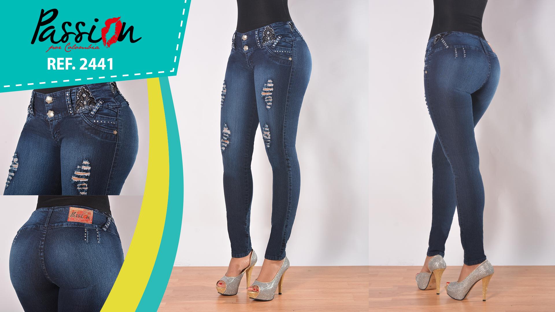 Ref. 030 -2441 Jean Colombiano Levantacola - Ropa Colombiana