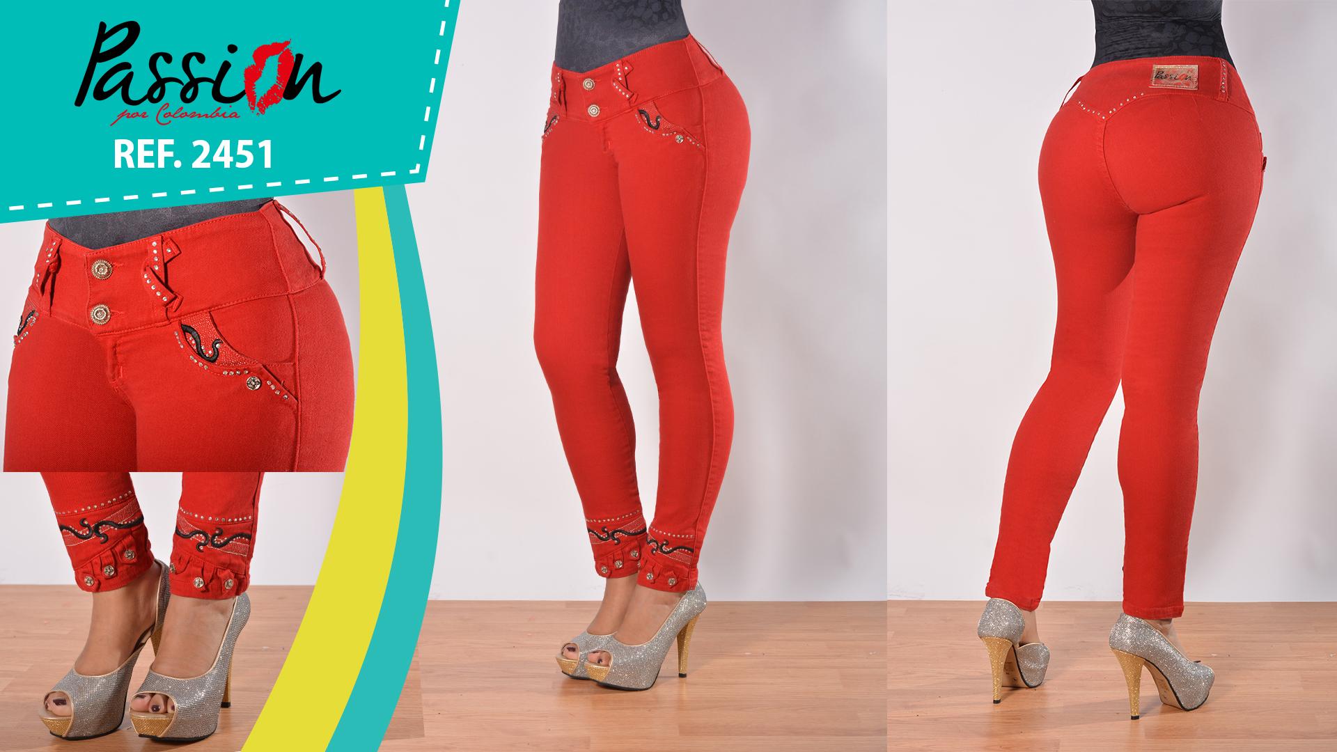 Ref. 030 -2451 Jean Colombiano Levantacola - Ropa Colombiana