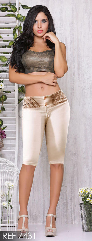 Ref. 001 -7431 Jean Capri Levantacola Colombiano - Ropa Colombiana