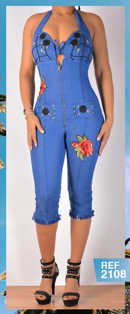 Ref. 007 -2108C Enterizo Capri - Ropa Colombiana