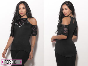 Ref. 004 -3116 Blusa Sexy - Ropa Colombiana