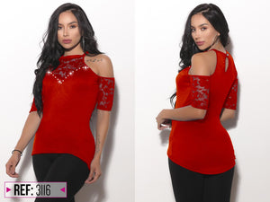 Ref. 004 -3116 Blusa Sexy - Ropa Colombiana