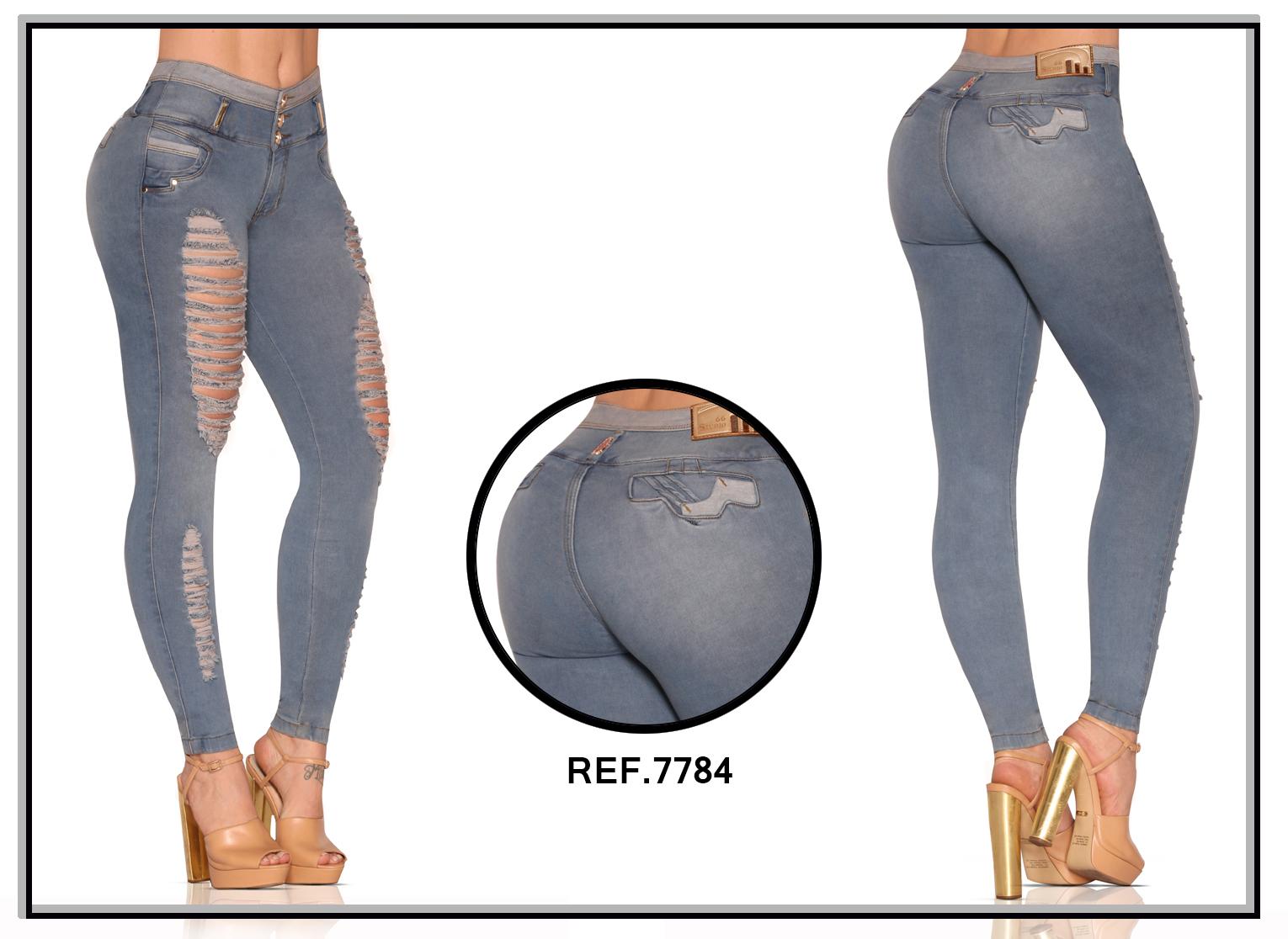 Ref. 006 -7784 Jean Con Bolsillos Modea Silueta - Ropa Colombiana