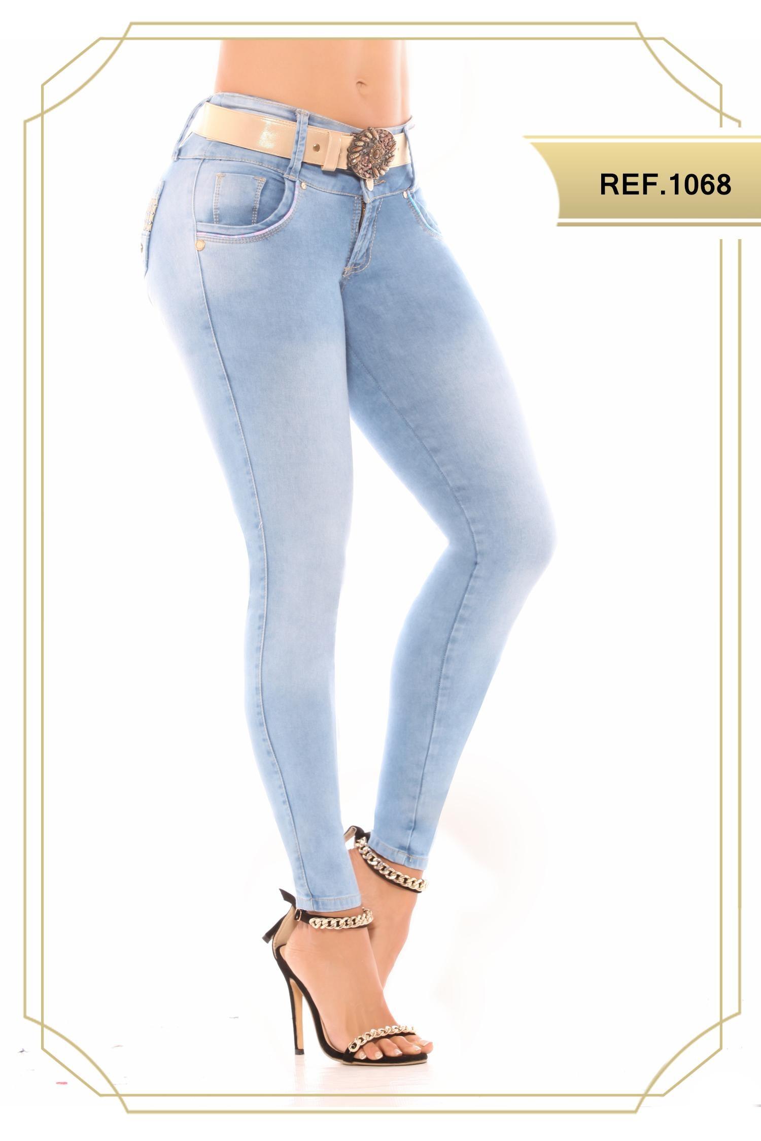 Ref. 051 -1068 Jean Colombianos de Moda con Realce de Gluteos - Ropa Colombiana