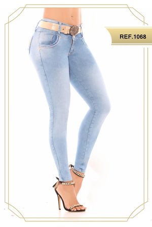 Ref. 051 -1068 Jean Colombianos de Moda con Realce de Gluteos - Ropa Colombiana