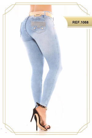 Ref. 051 -1068 Jean Colombianos de Moda con Realce de Gluteos - Ropa Colombiana