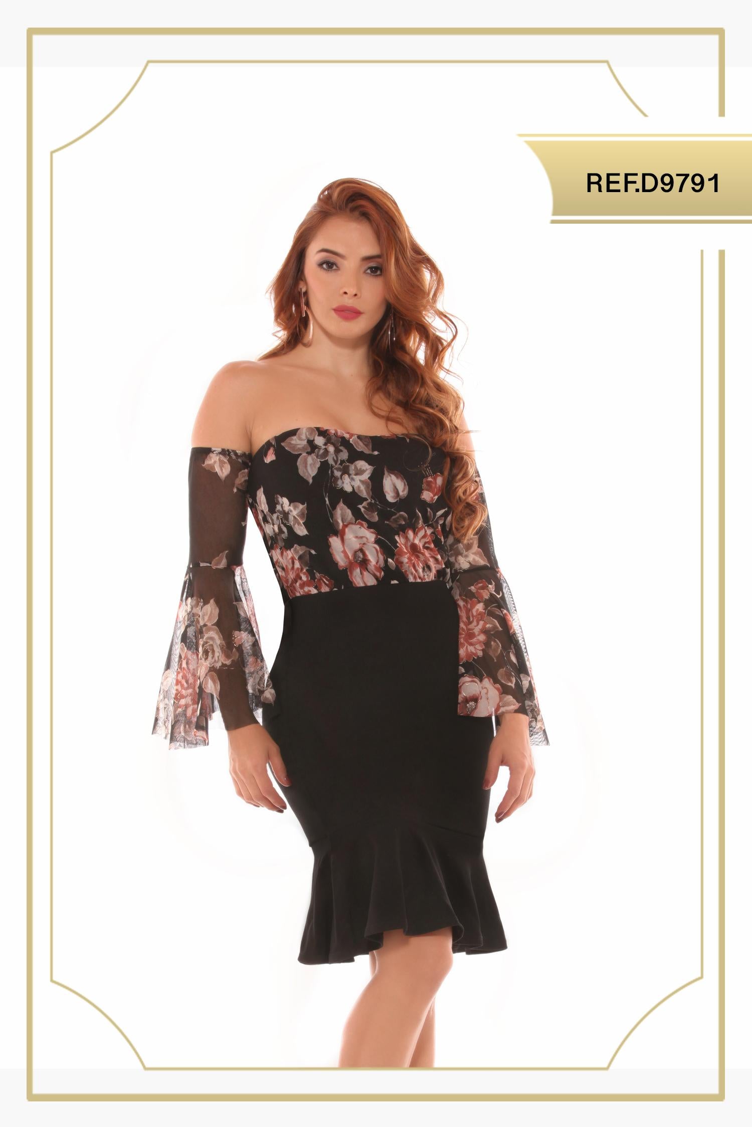 Ref. 003 -D9791 Vestido sexy - Ropa Colombiana