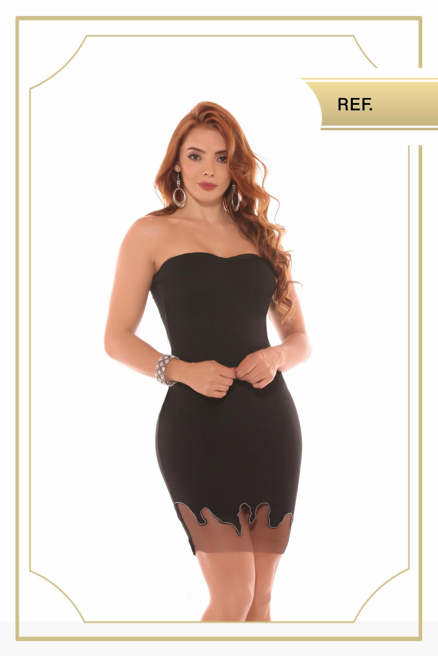 Ref. 003 -ID1838SP VESTIDO DAMA FIESTA - Ropa Colombiana
