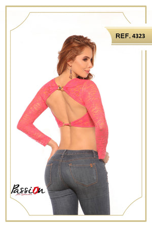Ref. 004 -4323 Blusa Sexy Cereza - Ropa Colombiana