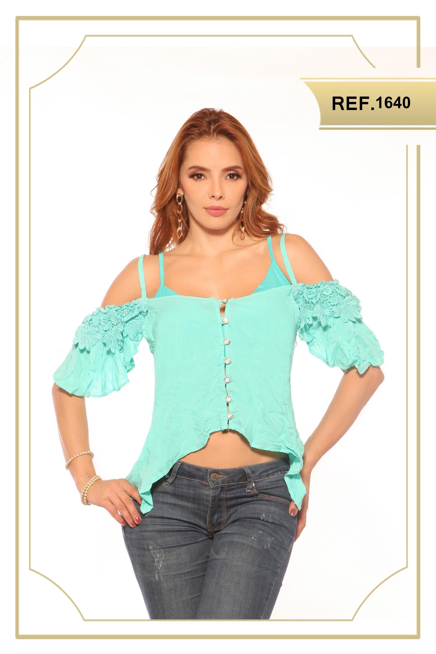 Ref. 015 -1640 Blusa Casual Latina - Ropa Colombiana