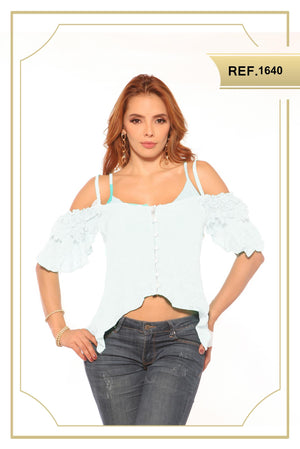 Ref. 015 -1640 Blusa Casual Latina - Ropa Colombiana
