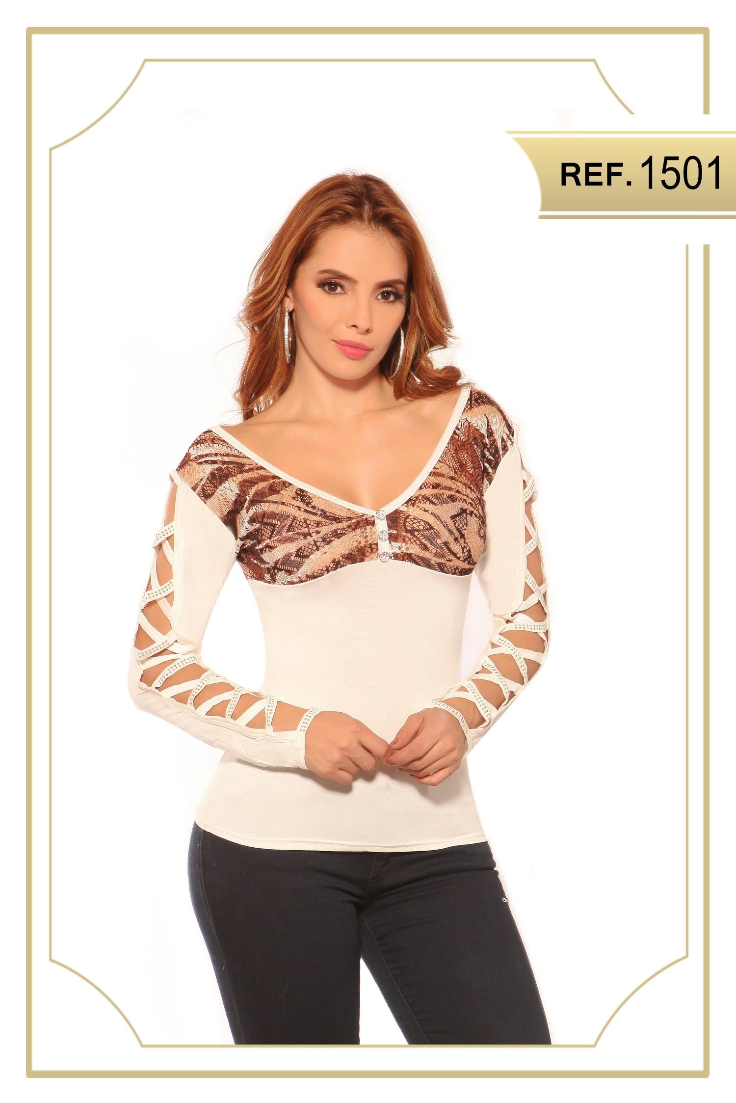Ref. 004 -1501 Blusa Cereza - Ropa Colombiana