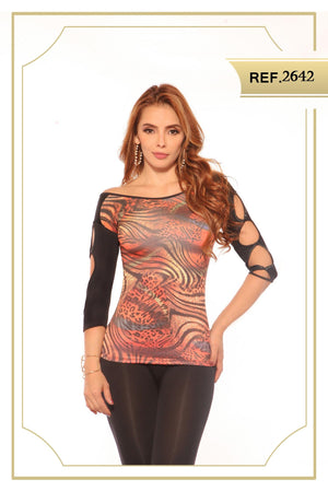 Ref. 004 -2642 Blusa Cereza - Ropa Colombiana