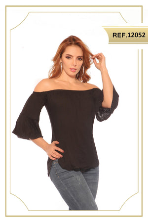 Ref. 004 -12052 BLUSA COLOMBIANA DAMA - Ropa Colombiana