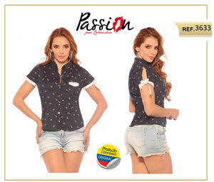 Ref. 015 -3633 Blusa Sexy - Ropa Colombiana