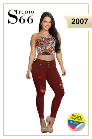 Ref. 061 -2007 Vaquero Colombiano de Jean Levanta Cola - Ropa Colombiana