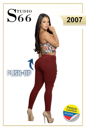 Ref. 061 -2007 Vaquero Colombiano de Jean Levanta Cola - Ropa Colombiana