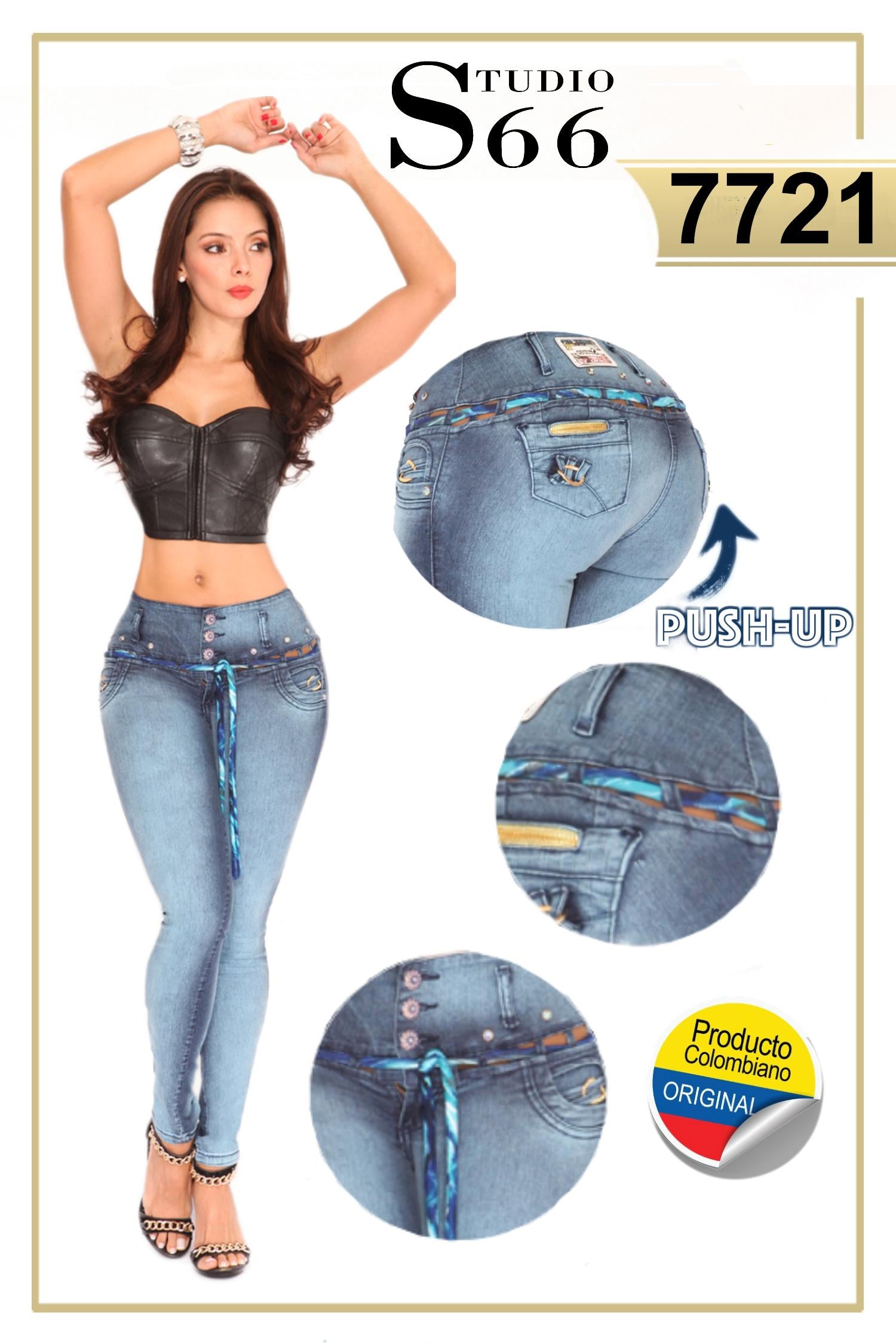 Ref. 006 -7721 Jean Figura Impecable - Ropa Colombiana
