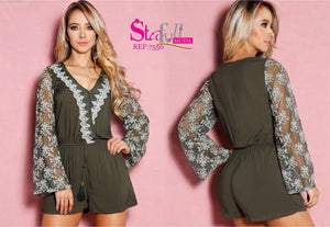 Ref. 040 -7550 ENTERIZO MANGA CORTA SHORT - Ropa Colombiana