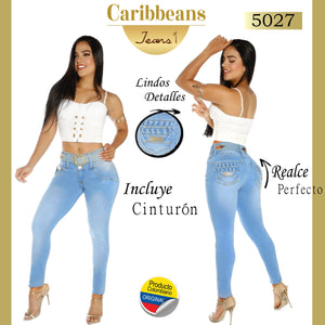 Ref. 041 -CB5027 Jean Levantacola Colombiano - Ropa Colombiana