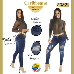 Ref. 041 -CB5032 Jean levanta cola colombiano - Ropa Colombiana