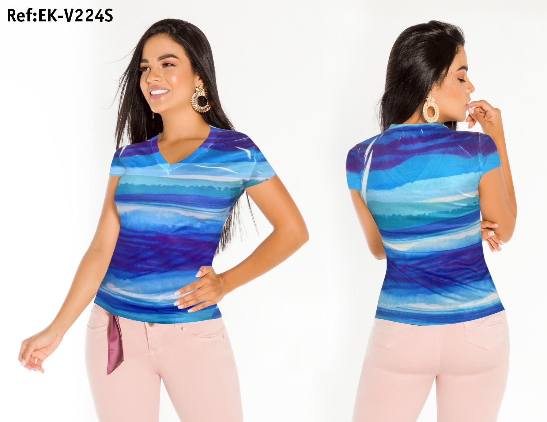 Ref. 003 -EK-V224S Blusa Sexy Dama