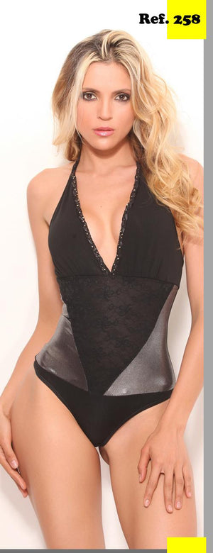 Ref. 008 -258-10-plata-Aplique Body Sexy Latex Colombiano - Ropa Colombiana