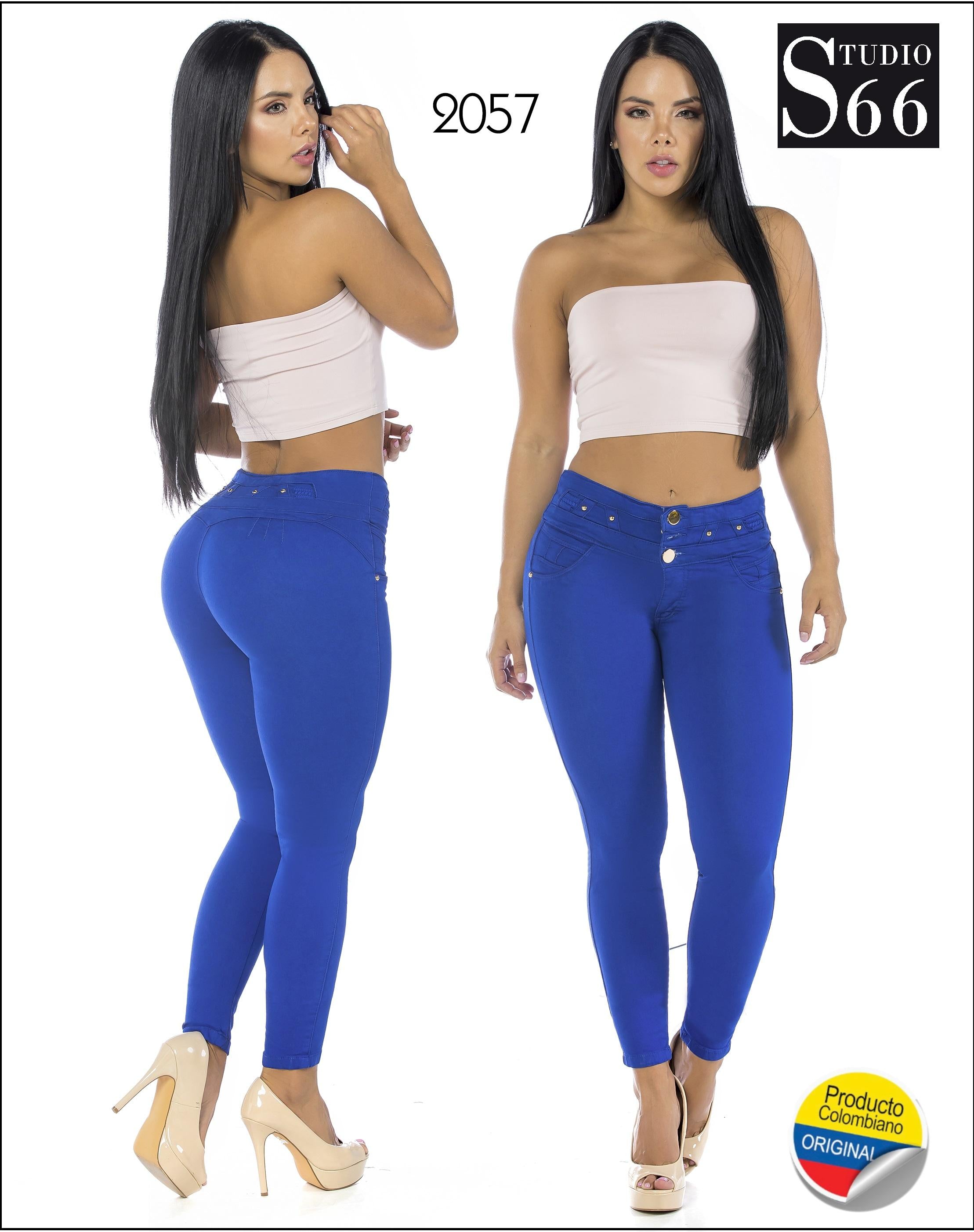 Ref. 061 -2057 Jean Levantacola Colombiano - Ropa Colombiana