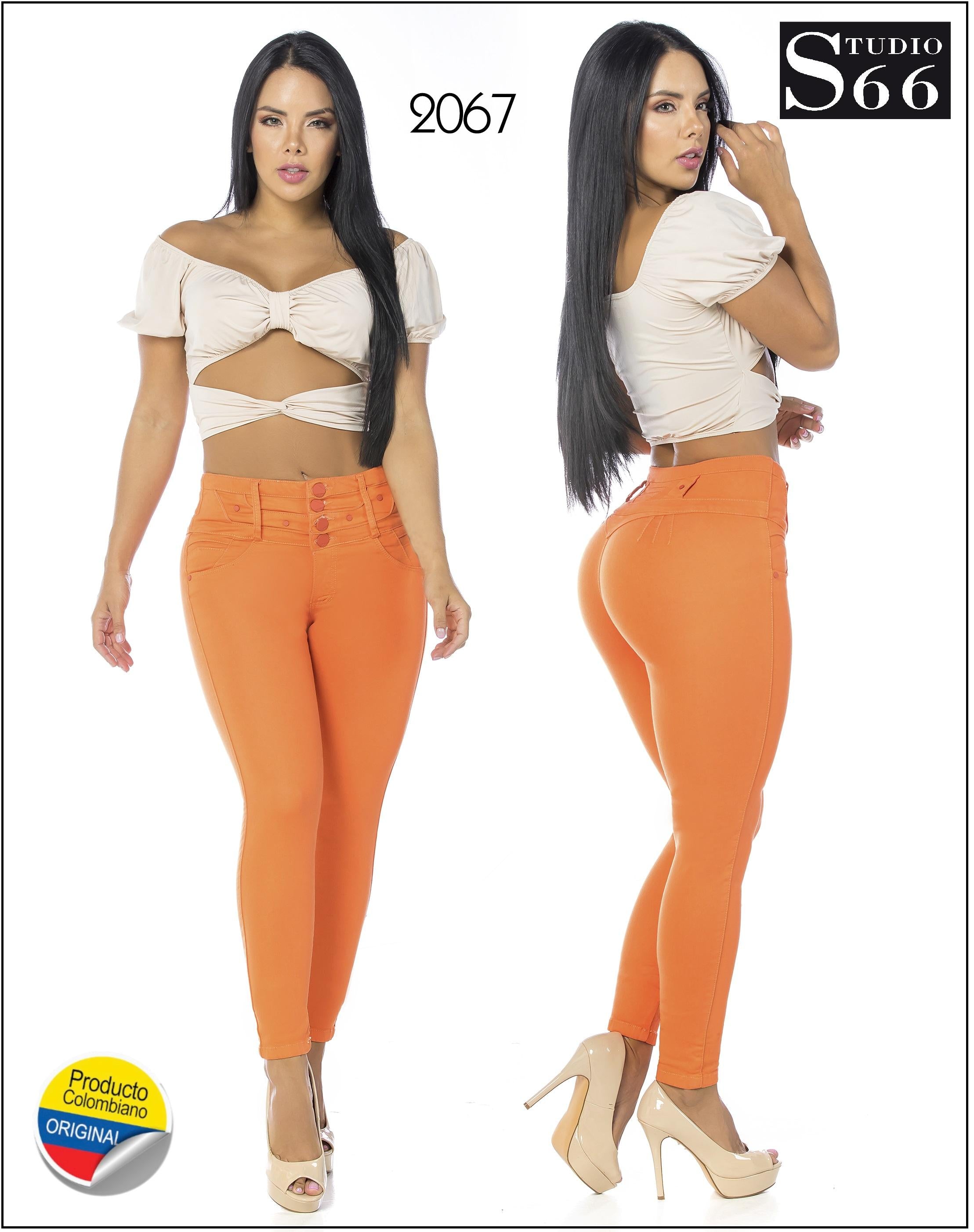 Ref. 061 -2067 Jean Levantacola Colombiano - Ropa Colombiana