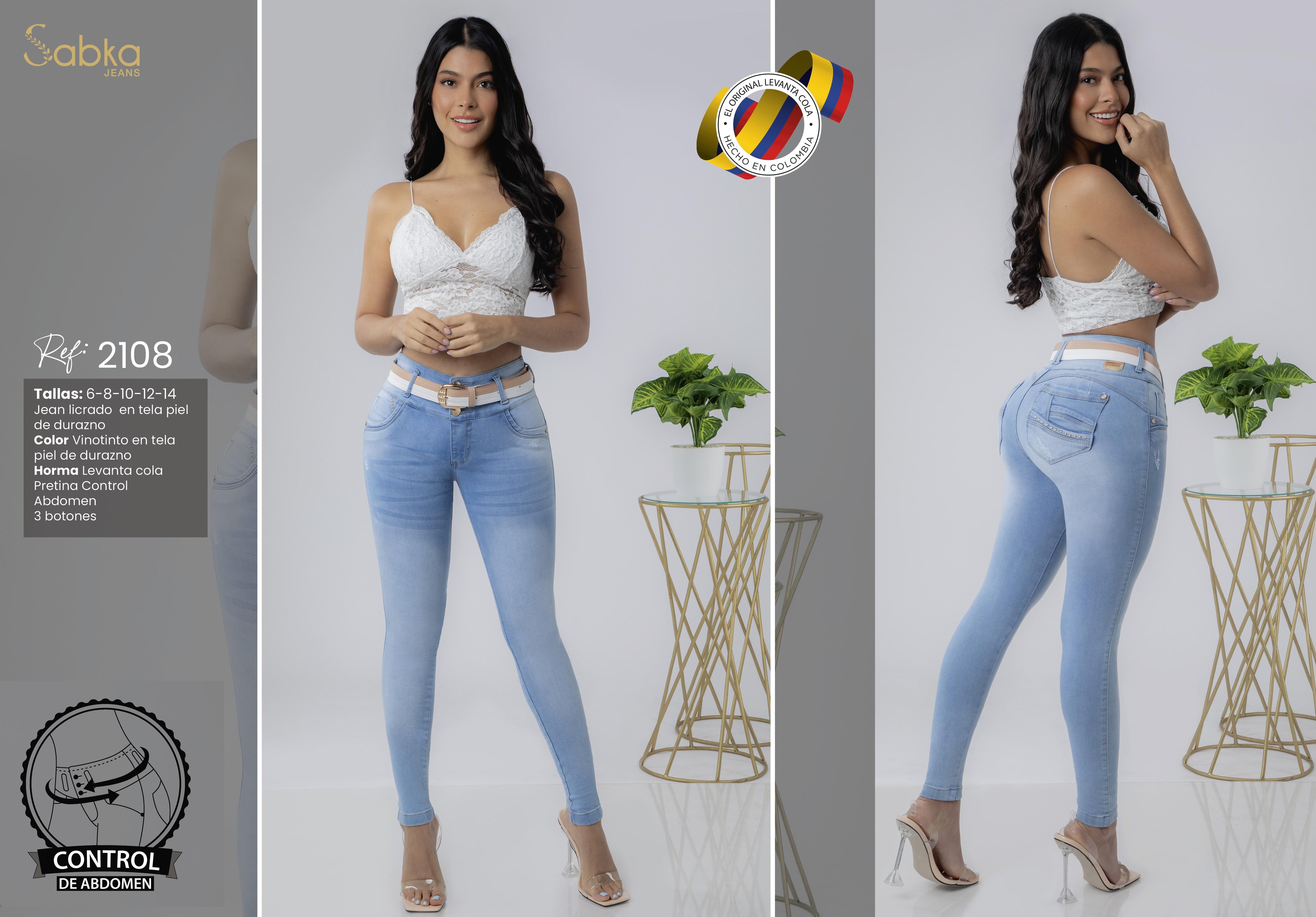 Ref. 069 -SK-2108 Jean levantacola colombiano - Ropa Colombiana