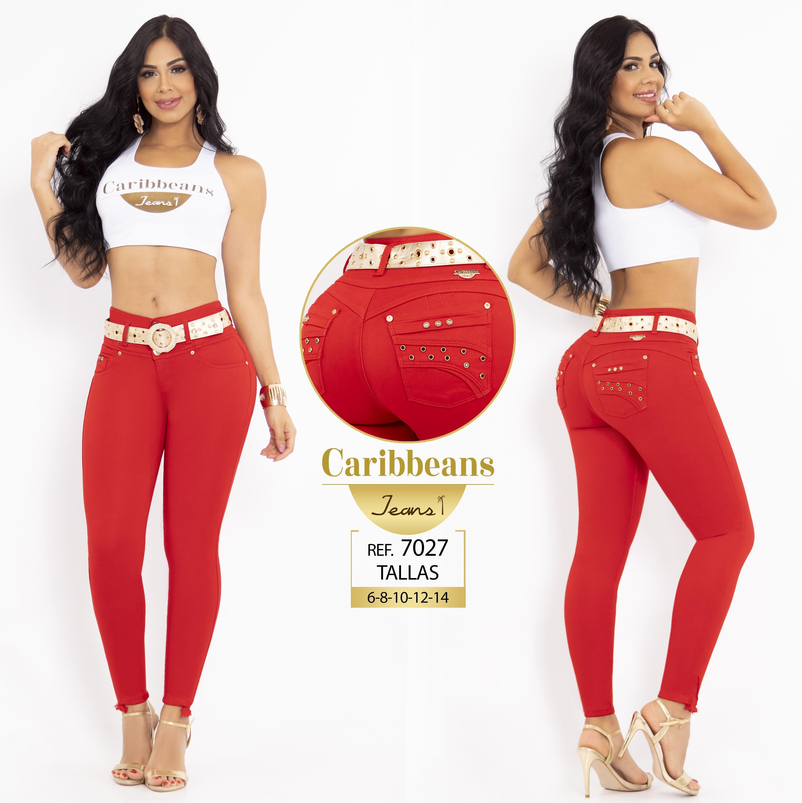 Ref. 063 -CB7027 Jean levantacola colombiano - Ropa Colombiana