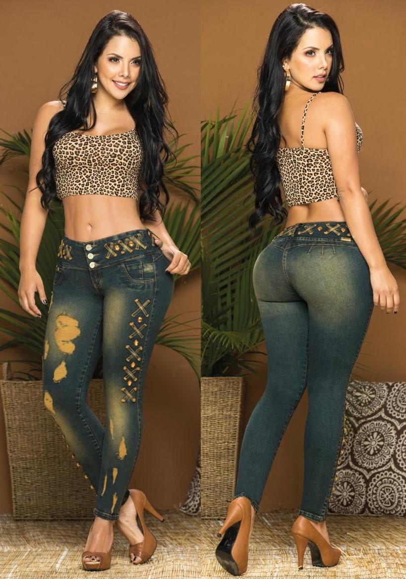 Ref. 001 -12827 Jeans Colombianos Levanta Cola Horma Perfecta - Ropa Colombiana