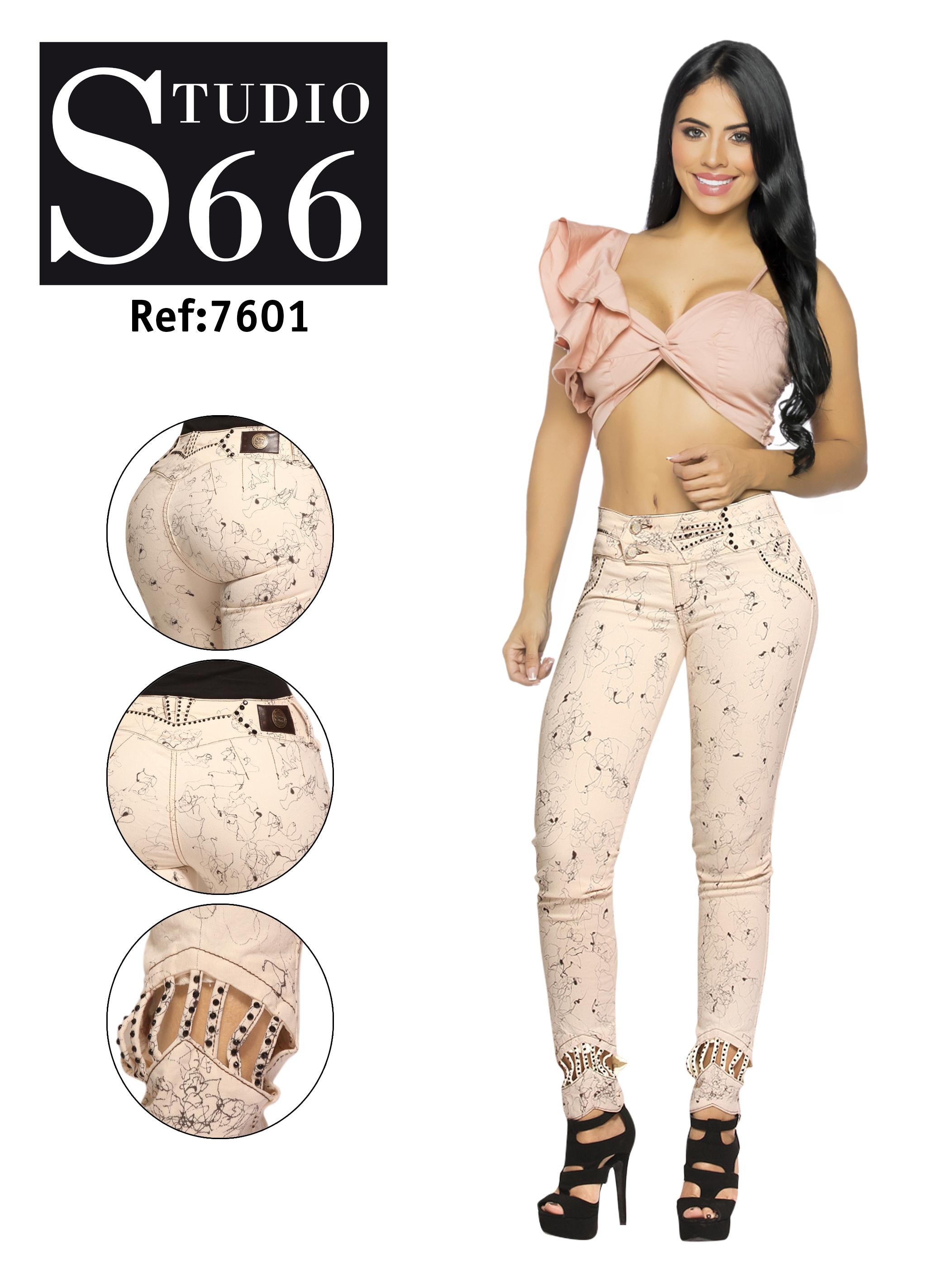 Ref. 014 -7601 Jean con Hermosos Grabados - Ropa Colombiana
