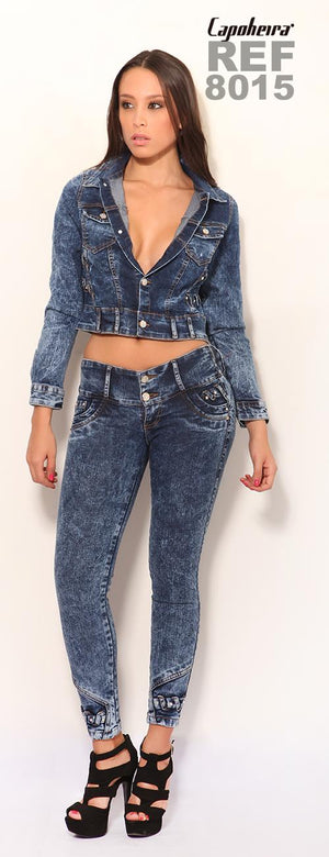 Ref. 007 -8015 Conjunto Colombiano Push Up - Ropa Colombiana