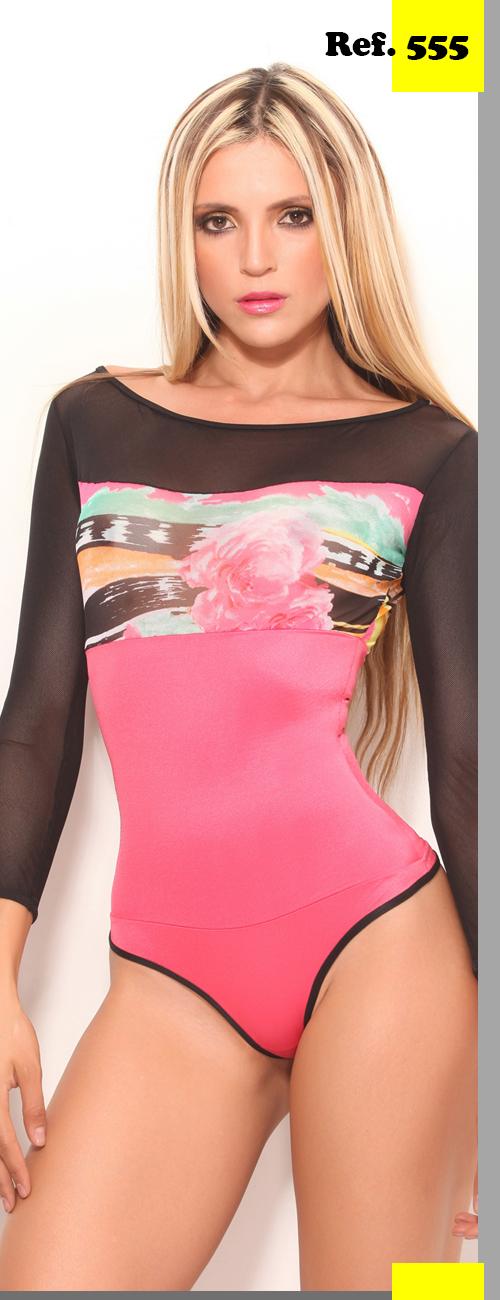 Ref. 008 -555APLIQUE Bodys Sexys Latex - Ropa Colombiana