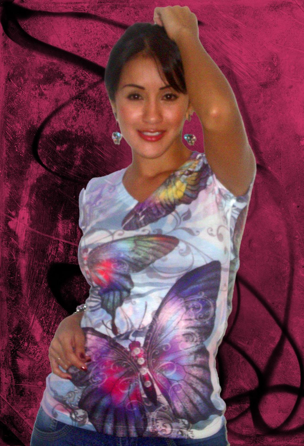 Ref. 003 EK -V224P Blusa Mariposa - Ropa Colombiana