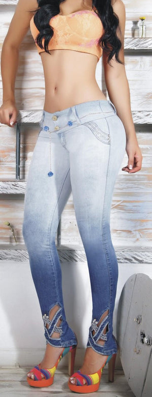 Ref. 001 -7107 Jean Dama Cheviotto - Ropa Colombiana