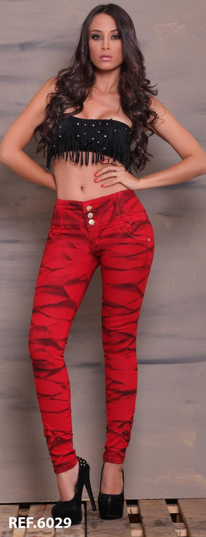 Ref. 006 -6029 Jean Colombiano Levantacola - Ropa Colombiana