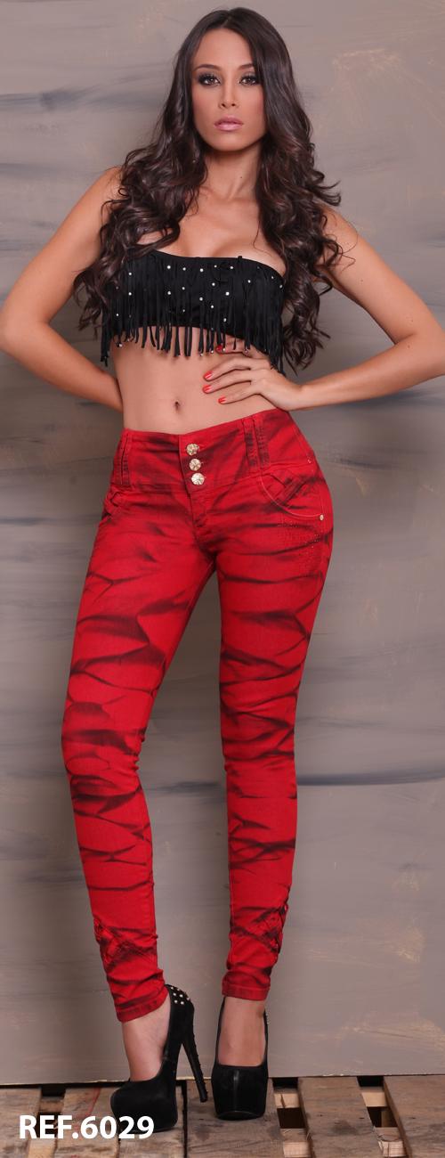 Ref. 006 -6029 Jean Colombiano Levantacola - Ropa Colombiana